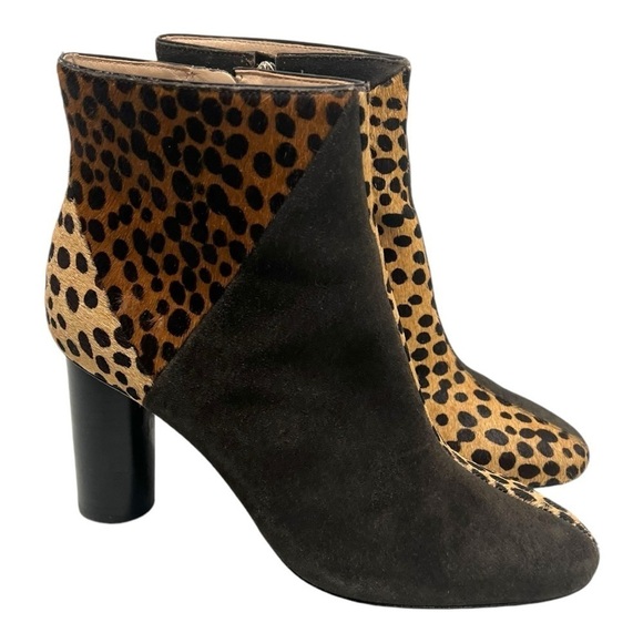 Ulla Johnson Carin Patchwork Ponyhair Suede Leather Ankle Booties Women’s 39 - Picture 13 of 16